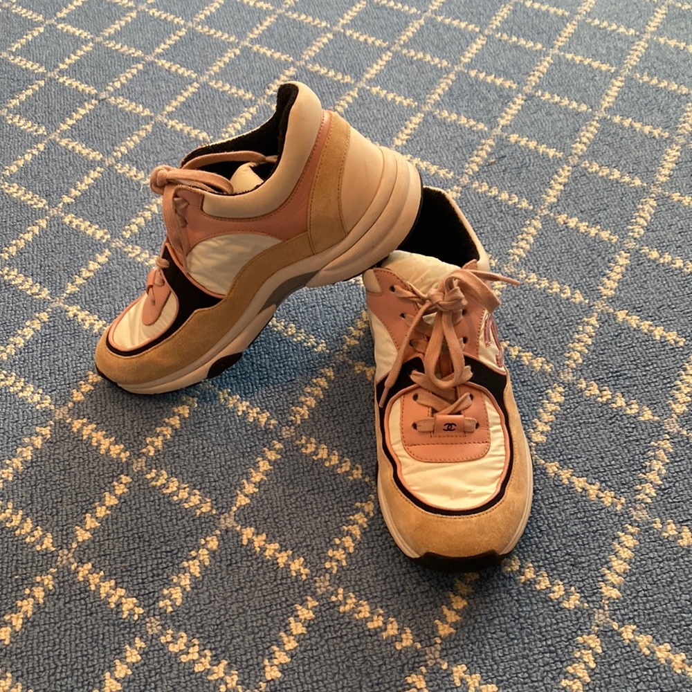 Pink Chanel sneakers